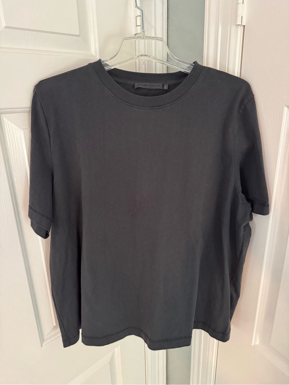 Jenni Kayne Crosby Oversized Crewneck Tee - Black